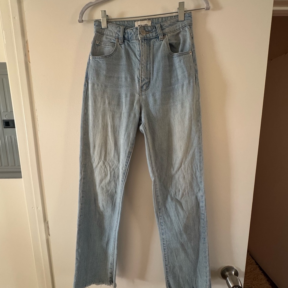 ROLLA'S Blue Straight Jeans with Classic Wash